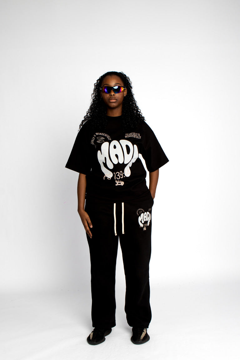 Fearfully & Wonderfully Made Black Oversized Tee